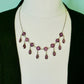 Vintage amethyst paste fringe/festoon necklace c1910-20's