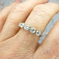 Antique 18ct white gold old cut diamond five stone ring c.1.00ct c1920's ~ with independent appraisal