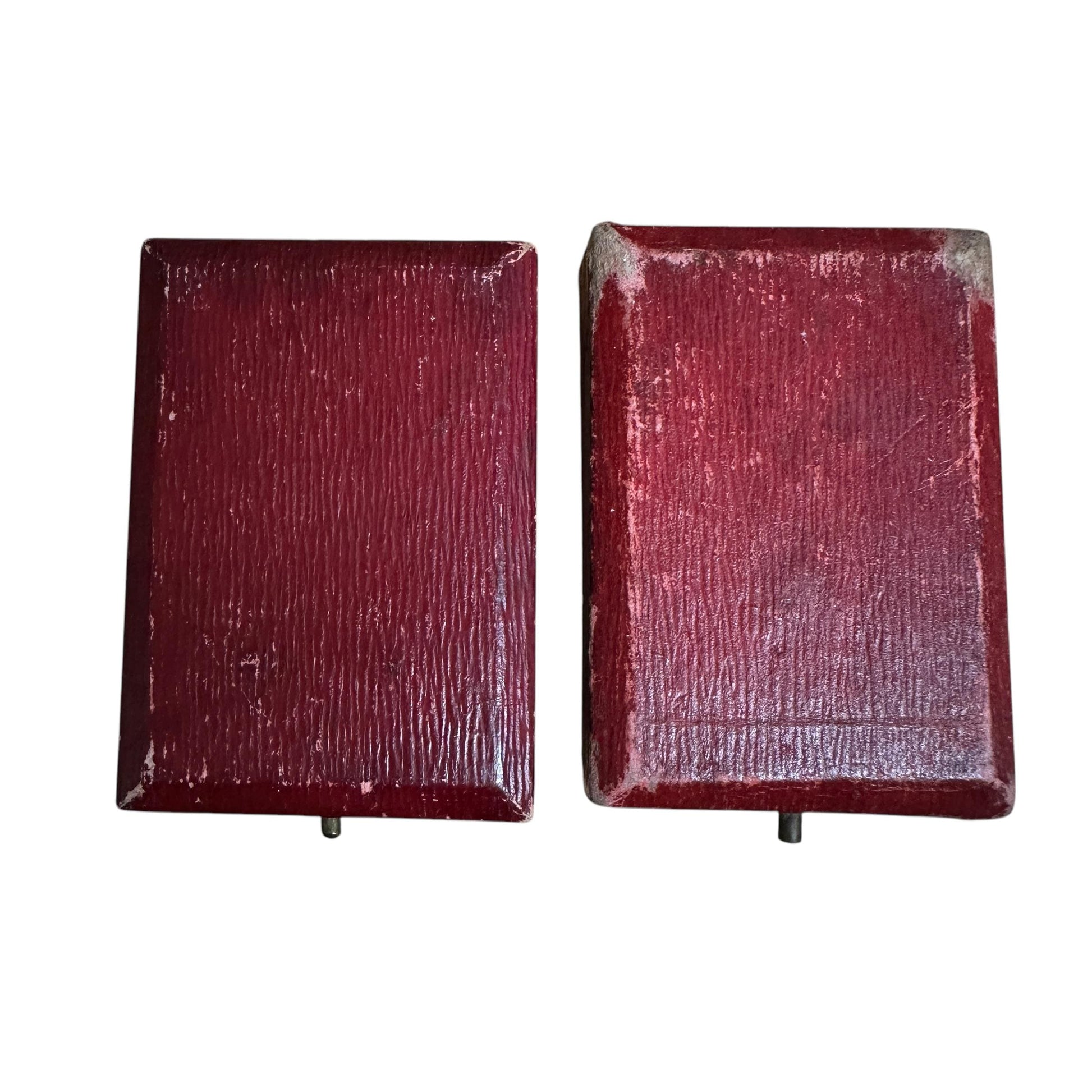 Two Antique 'Fattorini & Sons' medal - medallion - pendant - flatlay - presentation boxes ~ c1900's