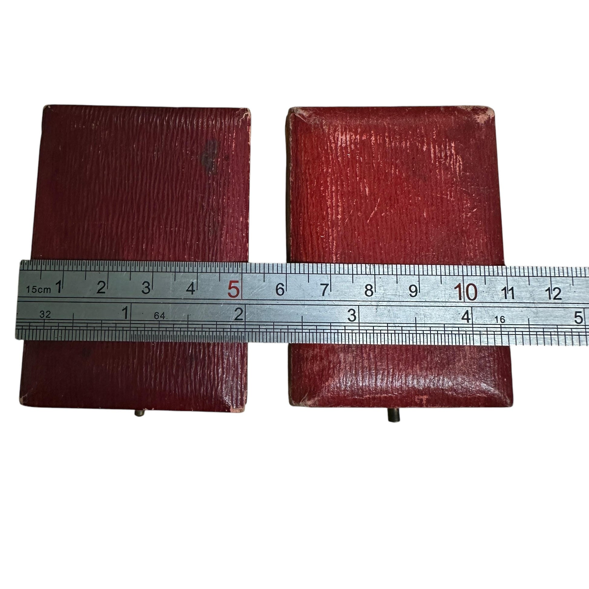 Two Antique 'Fattorini & Sons' medal - medallion - pendant - flatlay - presentation boxes ~ c1900's