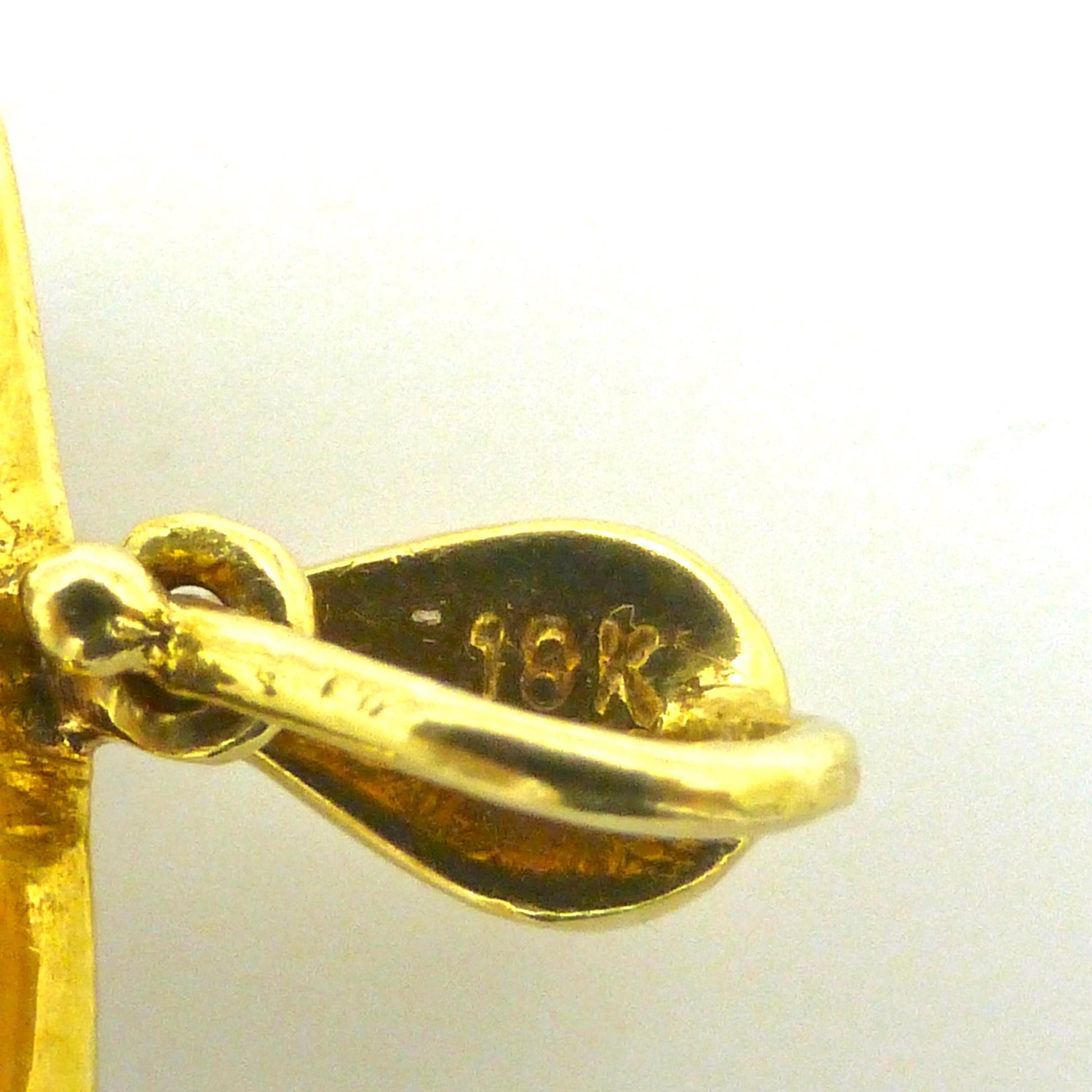 Vintage 18K gold Sapphire and diamond five row pendant