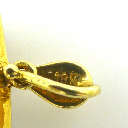 Vintage 18K gold Sapphire and diamond five row pendant