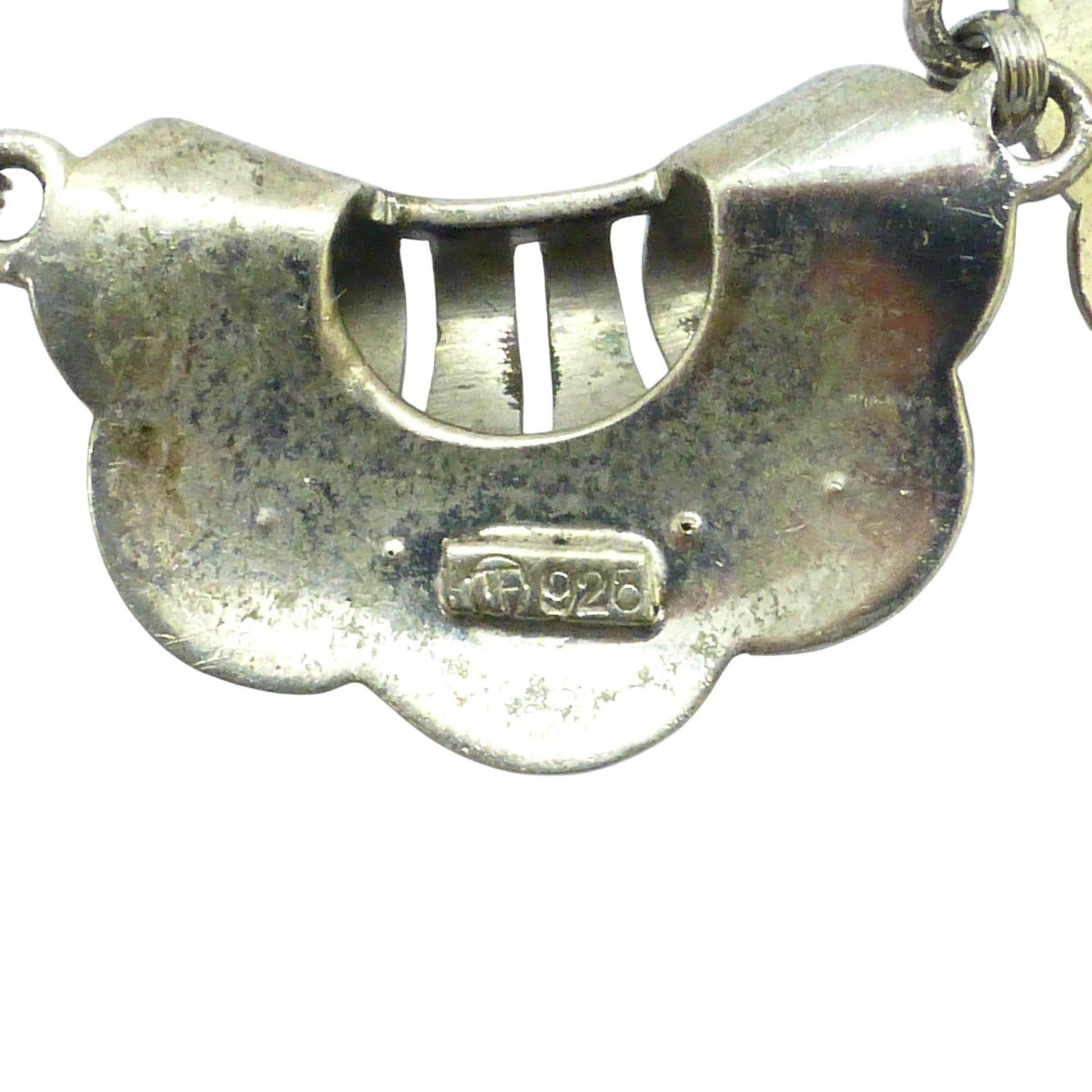 Original Vintage Theodor Fahrner signed Art Deco marcasite necklace c1930's