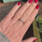 Art Deco 18ct white gold Diamond wedding band 0.75ct 1920's~ Full eternity ring Size P / 7.5