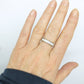 Vintage full hoop diamond wedding band 1.84 carat ~ Art Deco style Eternity ring ~ M 1/2 ~ 6.25