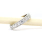 Vintage full hoop diamond wedding band 1.84 carat ~ Art Deco style Eternity ring ~ M 1/2 ~ 6.25