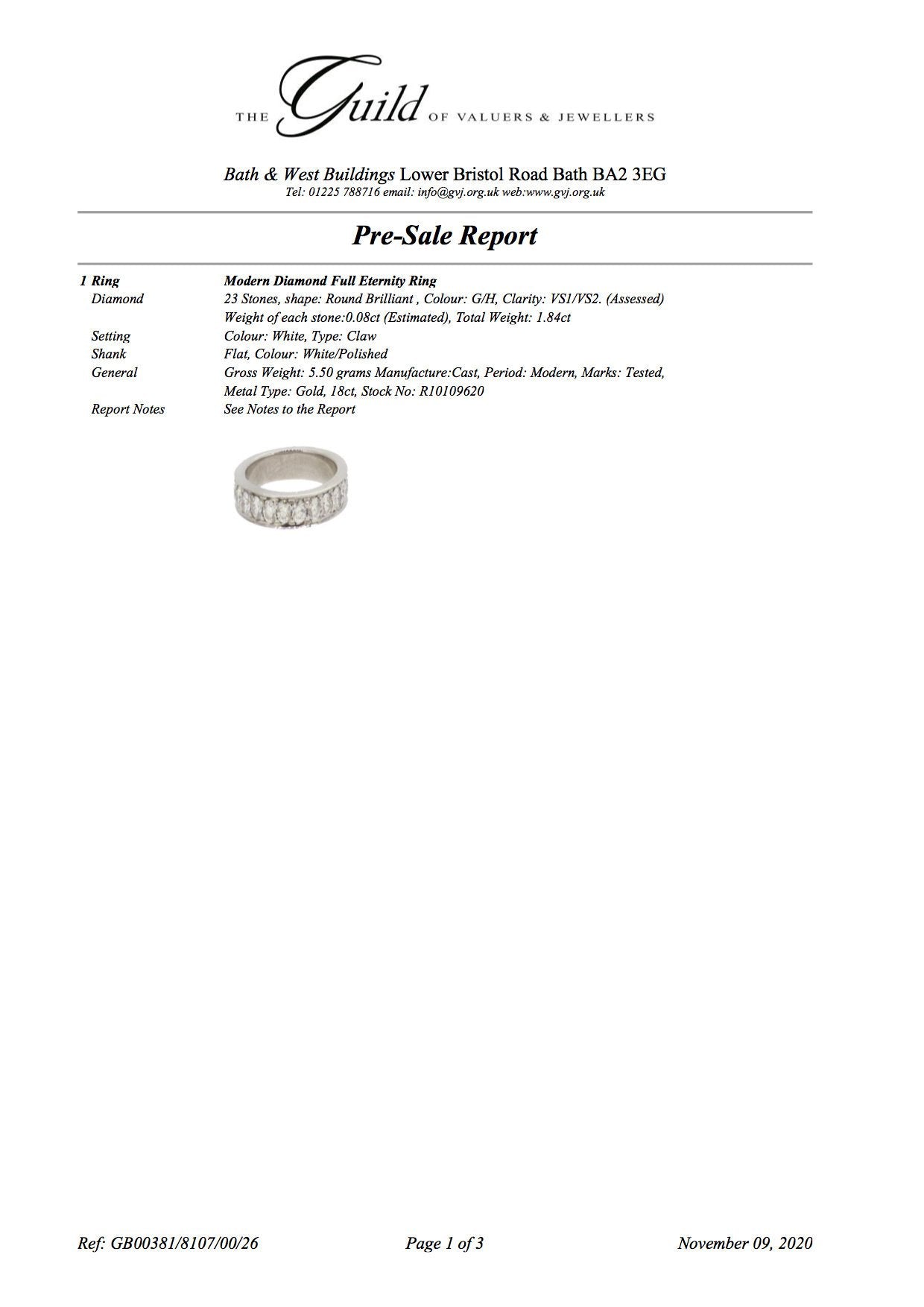 Vintage full hoop diamond wedding band 1.84 carat ~ Art Deco style Eternity ring ~ M 1/2 ~ 6.25