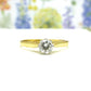 Vintage 18ct gold Diamond solitaire engagement ring 0.35ct