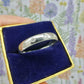 Vintage heavy solid Platinum diamond set wedding band size T 1/2 ~ 10