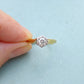 Vintage 18ct gold Diamond solitaire engagement ring 0.25ct