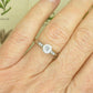 Vintage 9ct white gold diamond solitaire engagement ring G/H VS1/2 ~ 0.55ct