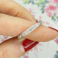 Art Deco 18ct white gold Diamond full eternity wedding band 0.75ct 1920's~Size P / 7.5