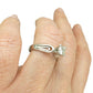 Vintage 18ct white gold high set diamond solitaire engagement ring 0.34ct