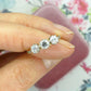 Antique Edwardian Old transitional cut diamond three stone trilogy ring 0.85ct c1910s ~ 1920's