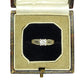 Vintage 18ct white gold high set diamond solitaire engagement ring 0.34ct
