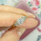 Vintage Art Deco 18ct diamond solitaire engagement ring