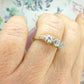 Antique Edwardian Old transitional cut diamond three stone trilogy ring 0.85ct c1910s ~ 1920's