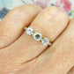 Antique Edwardian Old transitional cut diamond three stone trilogy ring 0.85ct c1910s ~ 1920's