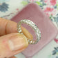 Vintage Art Deco 18ct white gold Diamond wedding band 0.66ct ~ Full eternity ring size O / 7