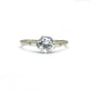 Vintage 18ct white gold Platinum old cut diamond solitaire engagement ring 0.62 carat - With appraisal