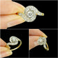 Antique French 18ct diamond tourbillon solitaire ring ~ Edwardian - Belle Èpoque c1900-1910