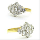 Stunning vintage 18ct gold diamond cluster engagement ring 1.73 carat ~ Independent Valuation