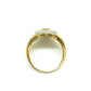 Vintage 9ct gold pavé set Diamond halo cluster ring