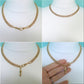 Antique Victorian heavy 9ct solid rose gold double Albert watch/neck chain 17.5ins 52.1 grams