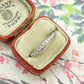 Vintage 14ct white gold channel set Diamond half eternity ring ~ wedding band