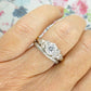 Vintage Art Deco 18ct Platinum diamond solitaire engagement ring c1930s