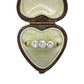 Vintage 18ct diamond three stone trilogy ring 0.58ct