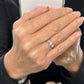 Antique 18ct Platinum old European cut diamond three stone trilogy ring 0.90ct ~ c1910's