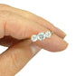 Antique 18ct Platinum old European cut diamond three stone trilogy ring 0.90ct ~ c1910's