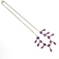Vintage amethyst paste fringe/festoon necklace c1910-20's