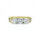 Vintage 18ct diamond three stone trilogy ring 0.58ct