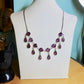Vintage amethyst paste fringe/festoon necklace c1910-20's