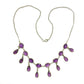 Vintage amethyst paste fringe/festoon necklace c1910-20's