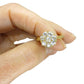 Antique Edwardian 18ct old cut diamond cluster ring 1.00 carat ~ 1910