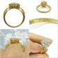 Antique Edwardian 18ct old cut diamond cluster ring 1.00 carat ~ 1910