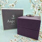 Vintage Asprey of London heavy Platinum wedding band 10.7 grams with original box