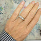 Vintage 10K white gold princess cut diamond eternity wedding band 1.00ct