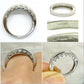 Vintage 10K white gold princess cut diamond eternity wedding band 1.00ct