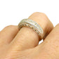 Vintage 10K white gold princess cut diamond eternity wedding band 1.00ct