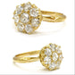 Antique Edwardian 18ct old cut diamond cluster ring 1.00 carat ~ 1910