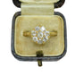 Antique Edwardian 18ct old cut diamond cluster ring 1.00 carat ~ 1910