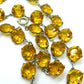 Antique Edwardian crystal glass paste open back rivière necklace c1910's ~ 1920's