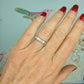 Stunning vintage 18ct white gold channel set Princess cut Diamond full eternity ring 1.45ct ~ wedding band
