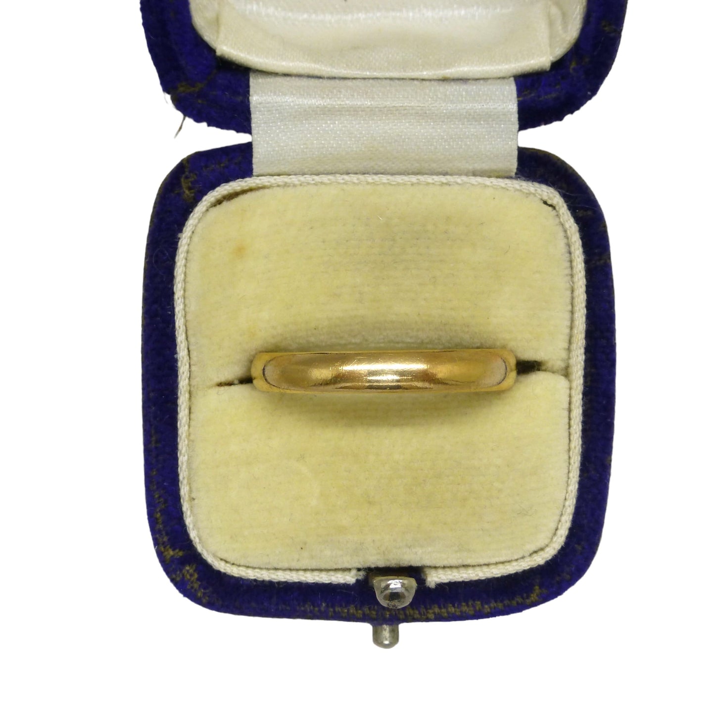 Vintage English 22ct gold wedding ring c1950's ~ gold stacking band 5.2 grams