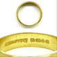 Vintage English 22ct gold wedding band dated 1968 ~ Heavy yellow gold stacking ring 6.35 grams