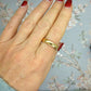 Antique English 22ct gold wedding band dated 1919 ~ Large size W ~ heavy yellow gold ring 7.16 grams